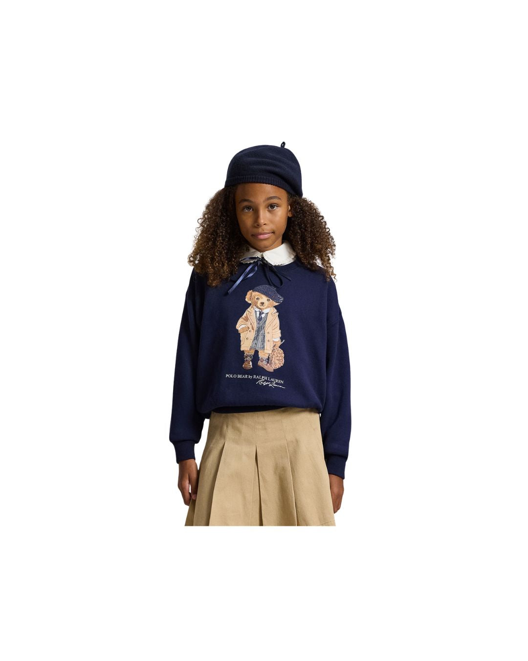 Sweatshirt sem capuz urso menina Ralph Lauren