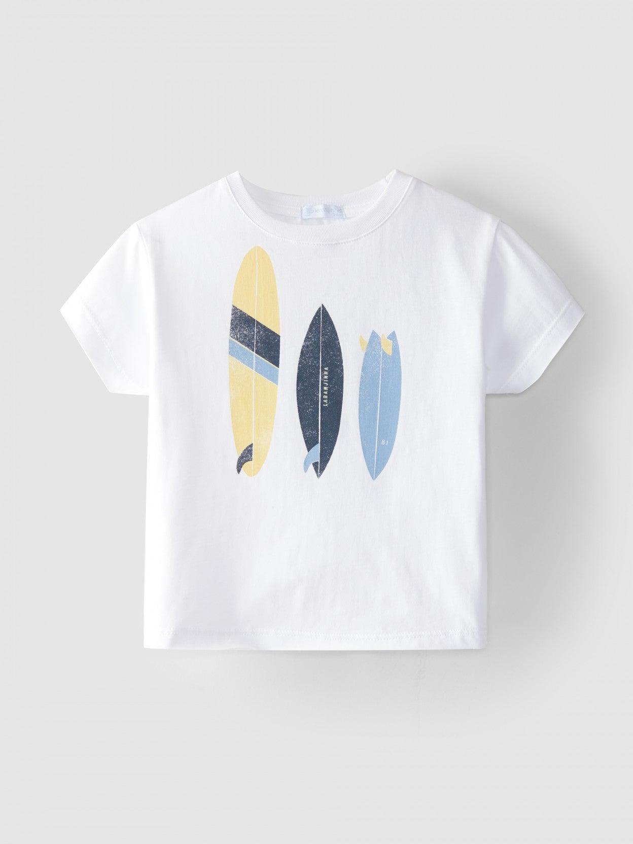 T-shirt pranchas de surf LARANJINHA